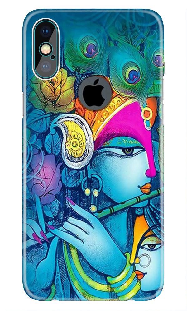 Radha Krishna Case for iPhone Xs Max logo cut  (Design No. 288)
