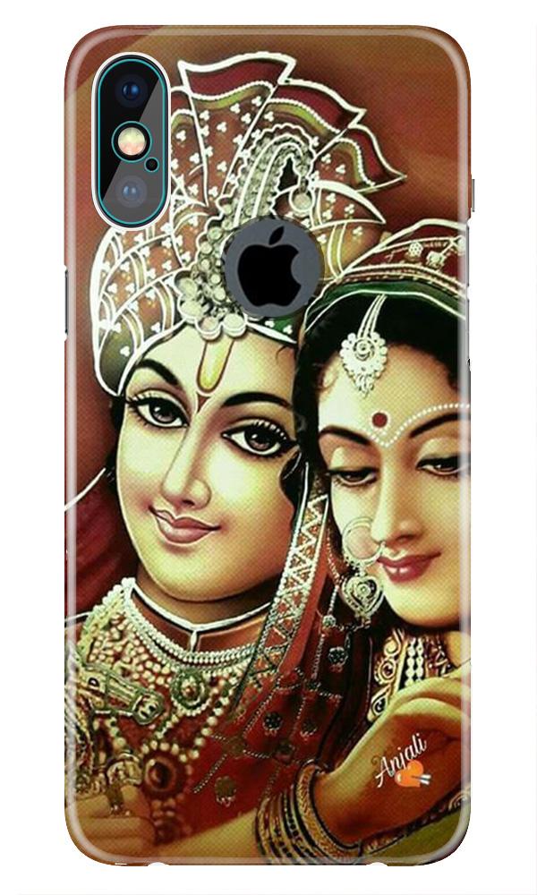 Radha Krishna Case for iPhone Xs Max logo cut  (Design No. 289)