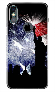 Statue of Unity Mobile Back Case for iPhone Xs Max logo cut  (Design - 294)