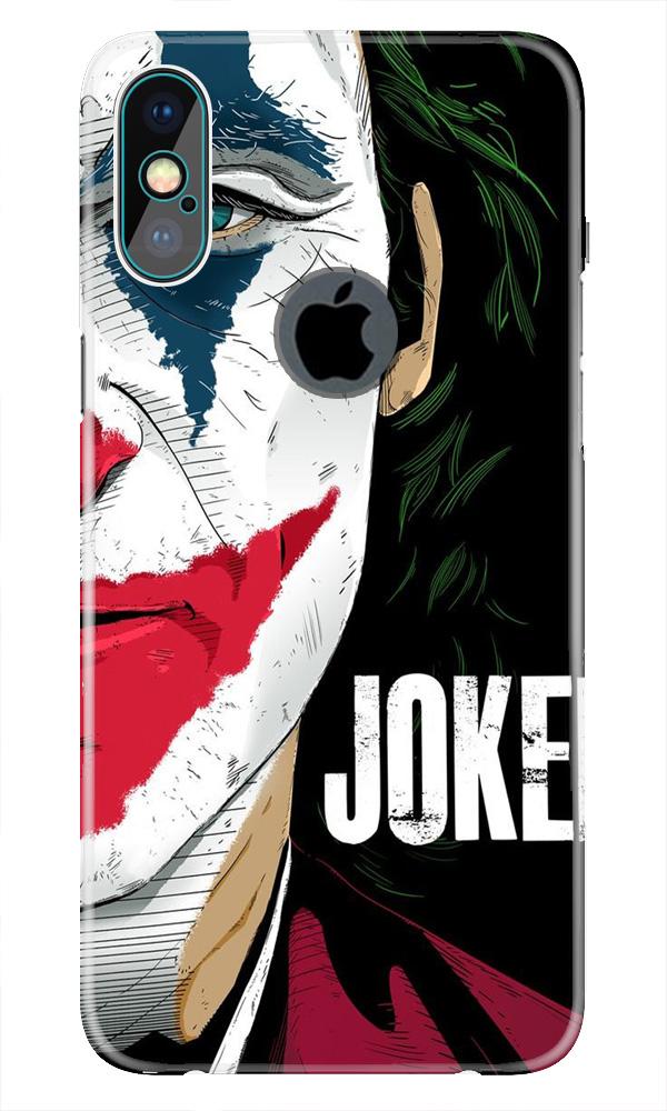 Joker Mobile Back Case for iPhone Xs Max logo cut(Design - 301)