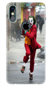 Joker Mobile Back Case for iPhone Xs Max logo cut  (Design - 303)
