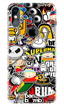 Designer Mobile Back Case for iPhone Xs Max logo cut  (Design - 320)