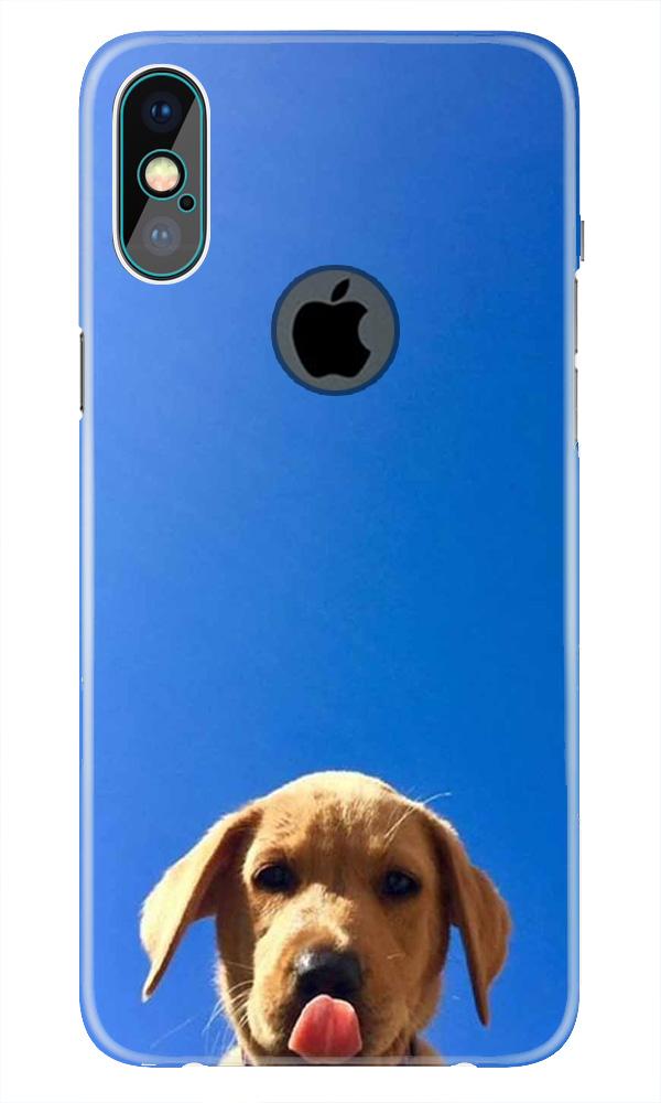 Dog Mobile Back Case for iPhone Xs Max logo cut  (Design - 332)