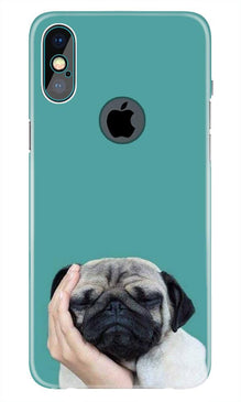 Puppy Mobile Back Case for iPhone Xs Max logo cut  (Design - 333)