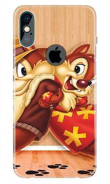 Chip n Dale Mobile Back Case for iPhone Xs Max logo cut  (Design - 335)