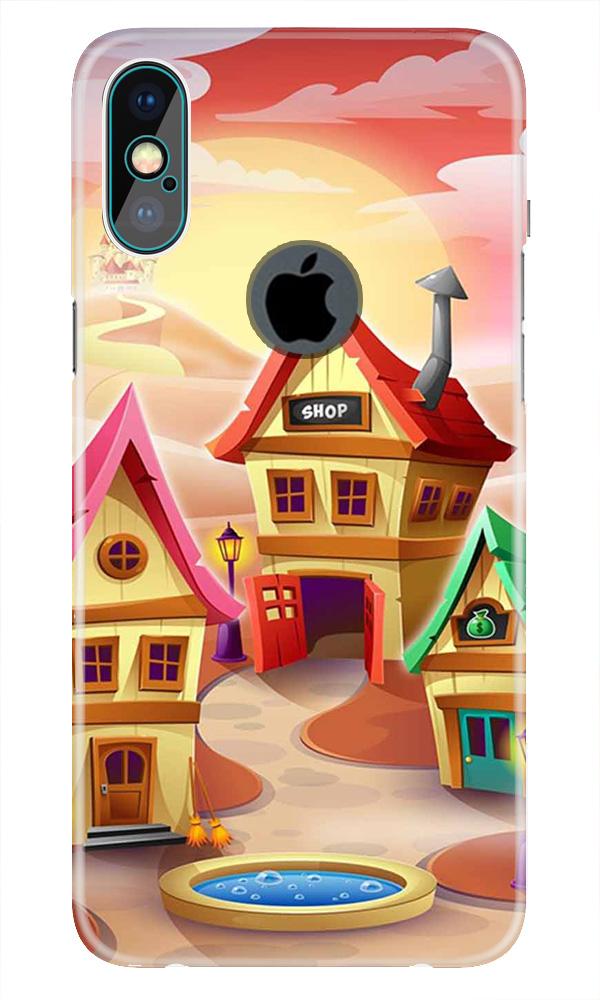 Sweet Home Mobile Back Case for iPhone Xs Max logo cut  (Design - 338)