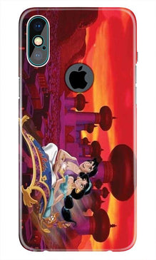 Aladdin Mobile Back Case for iPhone Xs Max logo cut  (Design - 345)