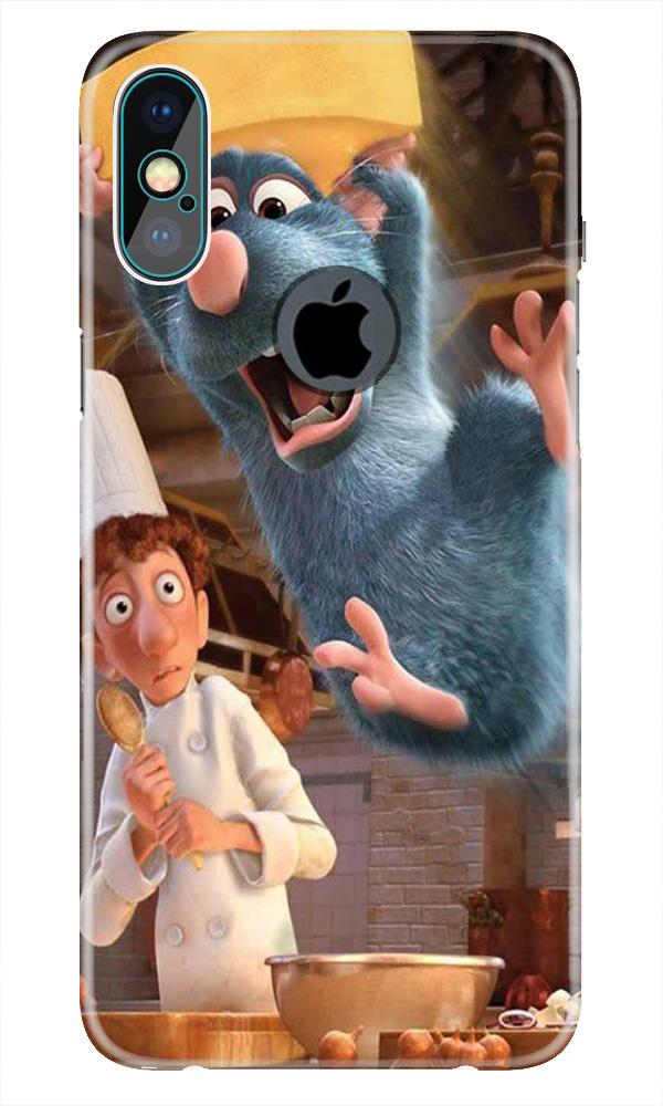 Ratatouille Mobile Back Case for iPhone Xs Max logo cut  (Design - 347)