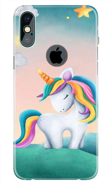 Unicorn Mobile Back Case for iPhone Xs Max logo cut  (Design - 366)