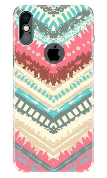 Pattern Mobile Back Case for iPhone Xs Max logo cut  (Design - 368)