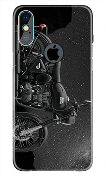 Royal Enfield Mobile Back Case for iPhone Xs Max logo cut  (Design - 381)