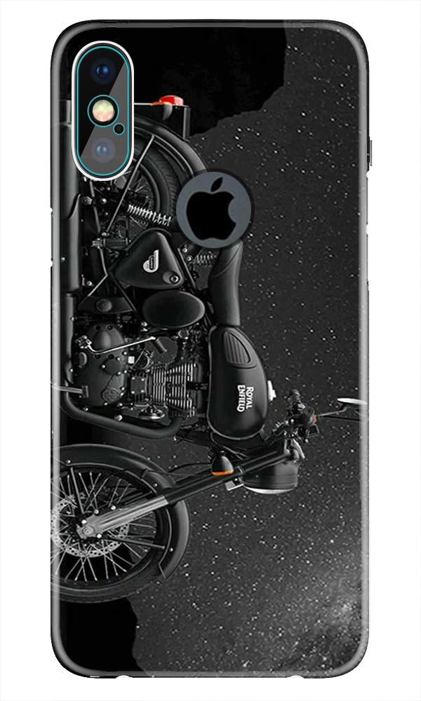 Royal Enfield Mobile Back Case for iPhone Xs Max logo cut  (Design - 381)