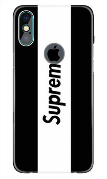 Supreme Mobile Back Case for iPhone Xs Max logo cut  (Design - 388)