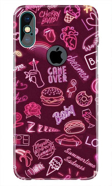 Party Theme Mobile Back Case for iPhone Xs Max logo cut  (Design - 392)