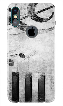Music Mobile Back Case for iPhone Xs Max logo cut  (Design - 394)