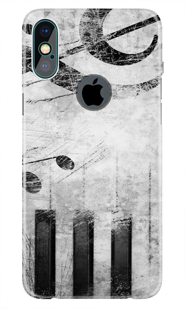 Music Mobile Back Case for iPhone Xs Max logo cut  (Design - 394)