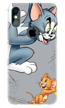 Tom n Jerry Mobile Back Case for iPhone Xs Max logo cut  (Design - 399)