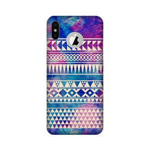 Modern Art Mobile Back Case for iPhone Xs logo cut  (Design - 8)