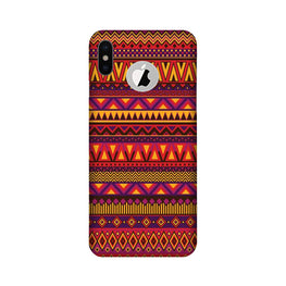Zigzag line pattern2 Case for iPhone Xs logo cut 