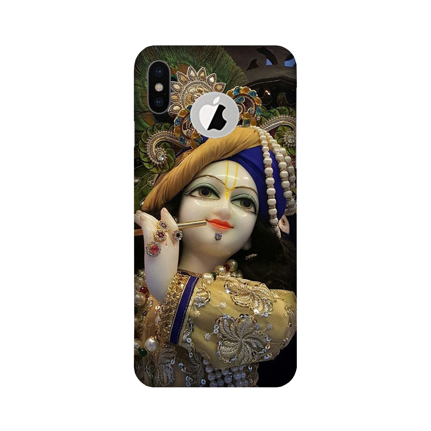 Lord Krishna3 Case for iPhone Xs logo cut 