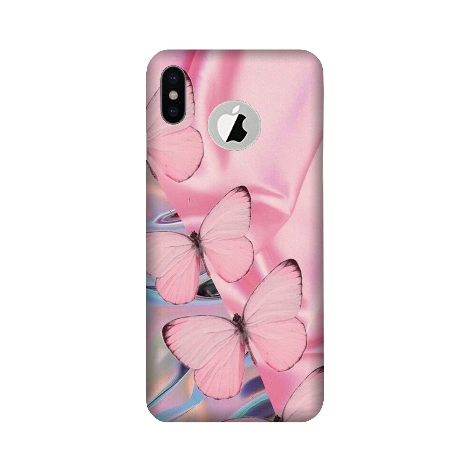 Butterflies Case for iPhone Xs logo cut 