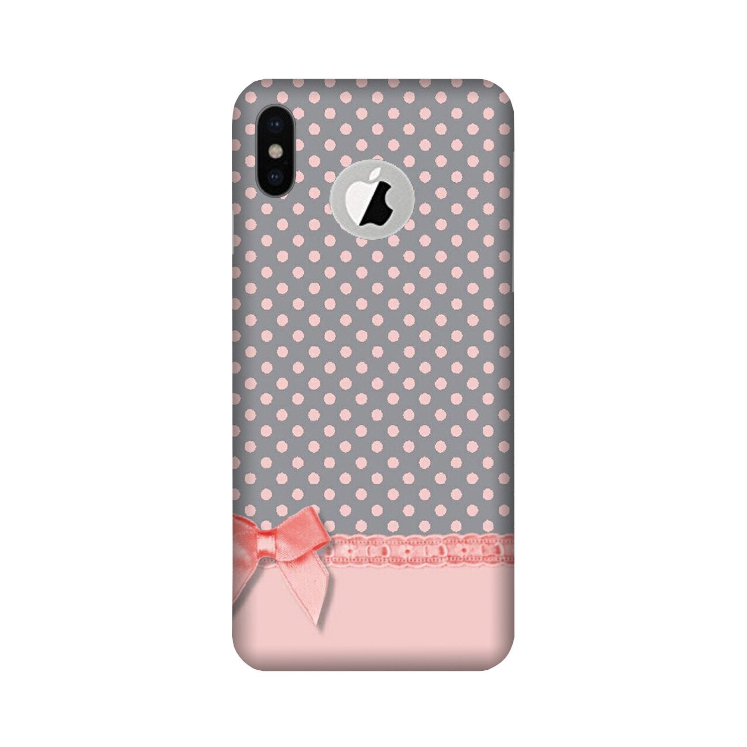 Gift Wrap2 Case for iPhone Xs logo cut 