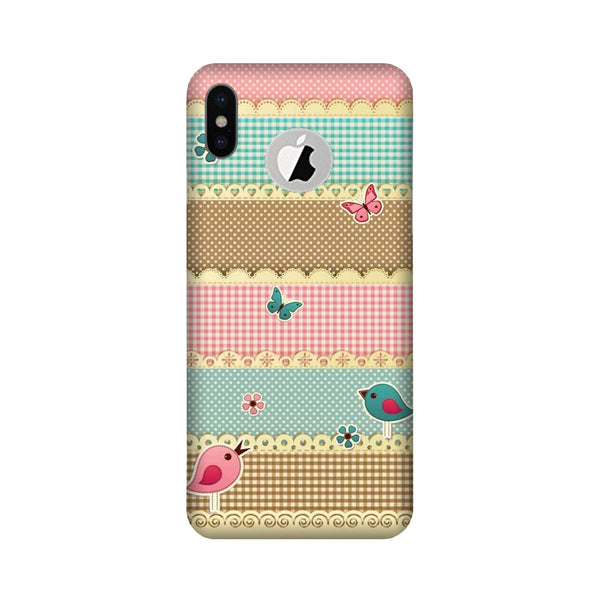Gift paper Case for iPhone Xs logo cut 