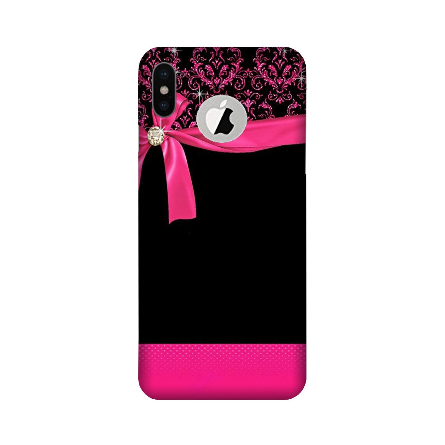 Gift Wrap4 Case for iPhone Xs logo cut 