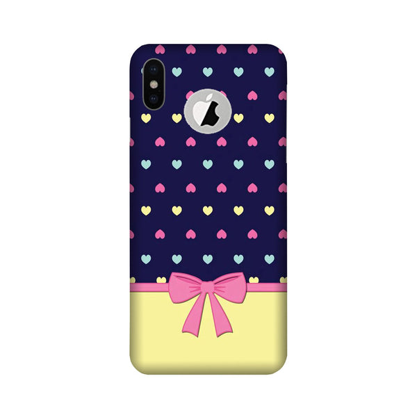 Gift Wrap5 Case for iPhone Xs logo cut 