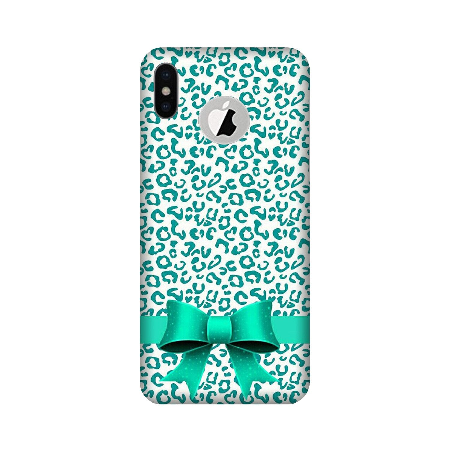 Gift Wrap6 Case for iPhone Xs logo cut 