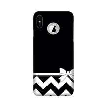 Gift Wrap7 Mobile Back Case for iPhone Xs logo cut  (Design - 49)