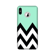 Pattern Mobile Back Case for iPhone Xs logo cut  (Design - 58)