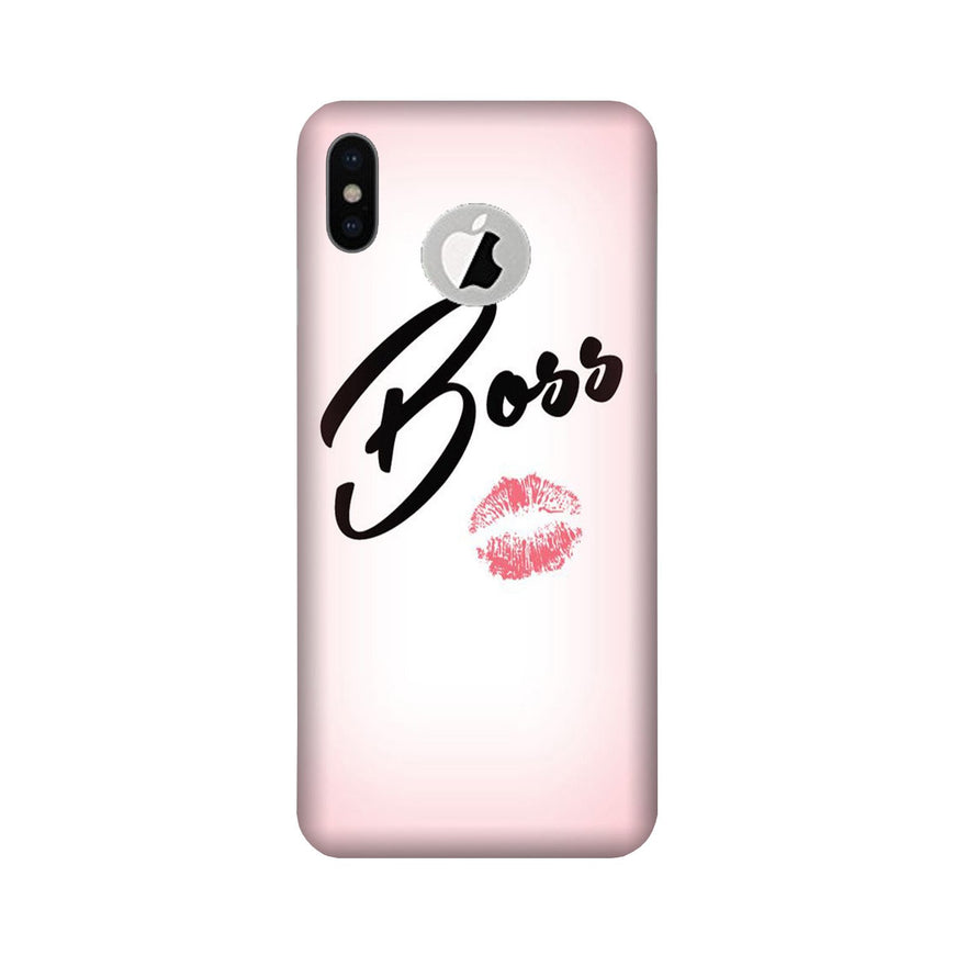 Boss Case for iPhone Xs logo cut 
