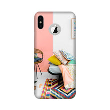 Home Décor Mobile Back Case for iPhone Xs logo cut  (Design - 60)