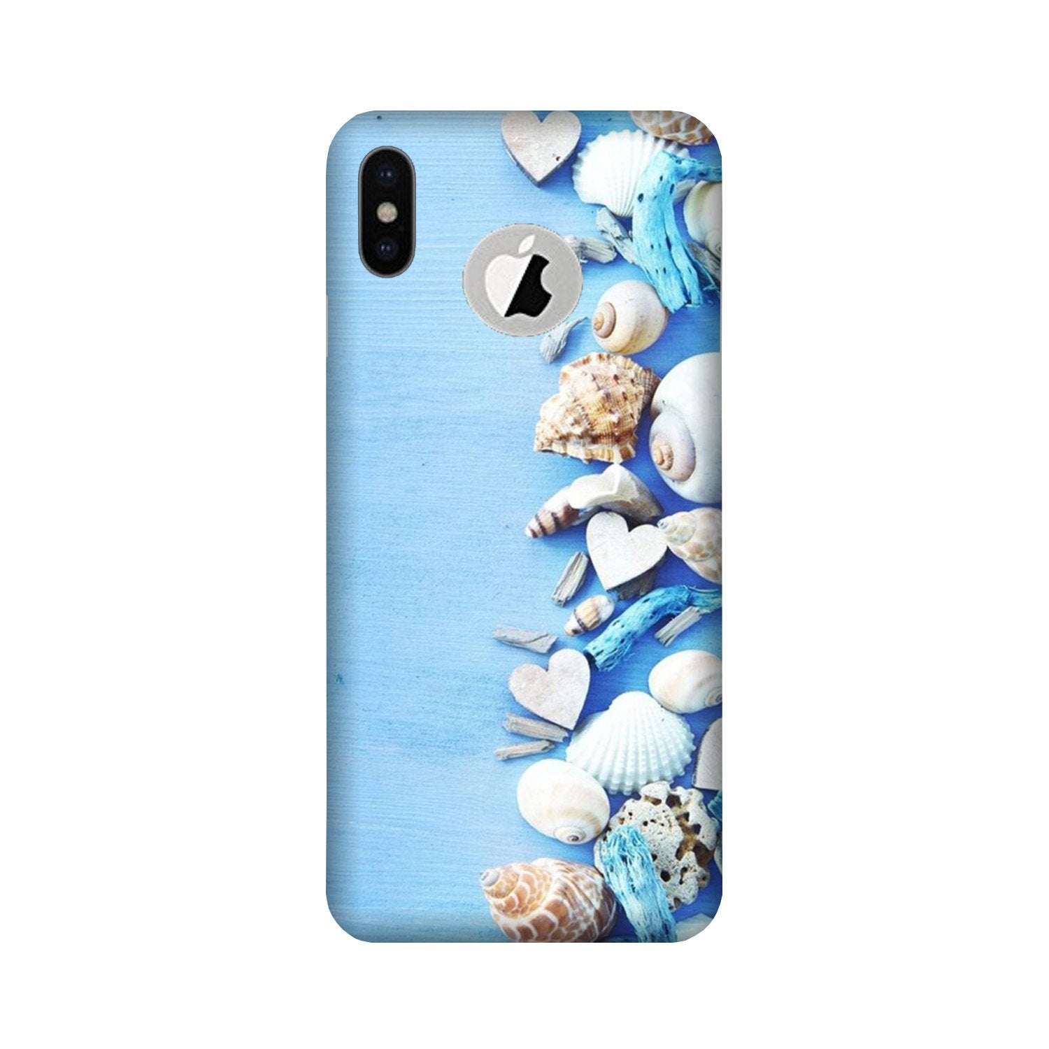 Sea Shells2 Case for iPhone Xs logo cut 