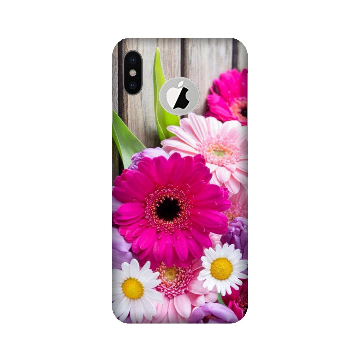 Coloful Daisy2 Case for iPhone Xs logo cut 