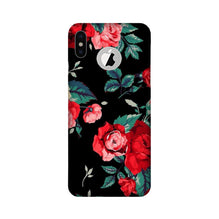 Red Rose2 Mobile Back Case for iPhone Xs logo cut  (Design - 81)