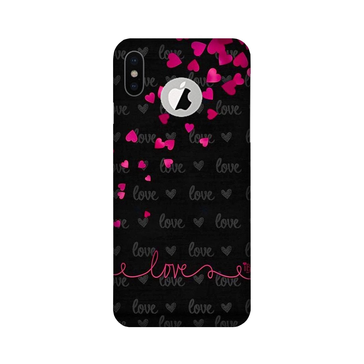 Love in Air Case for iPhone Xs logo cut 