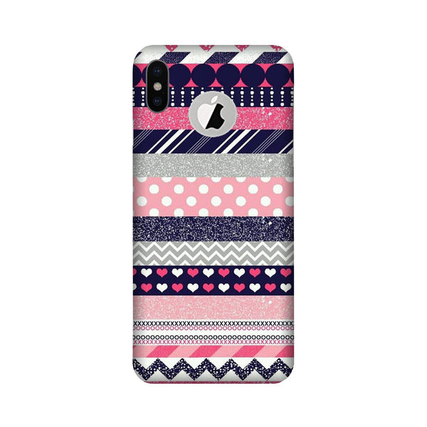 Pattern3 Case for iPhone Xs logo cut 