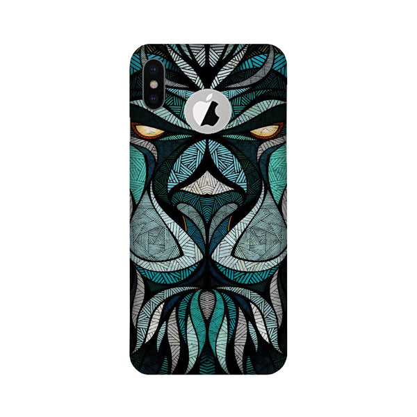 Lion Case for iPhone Xs logo cut 