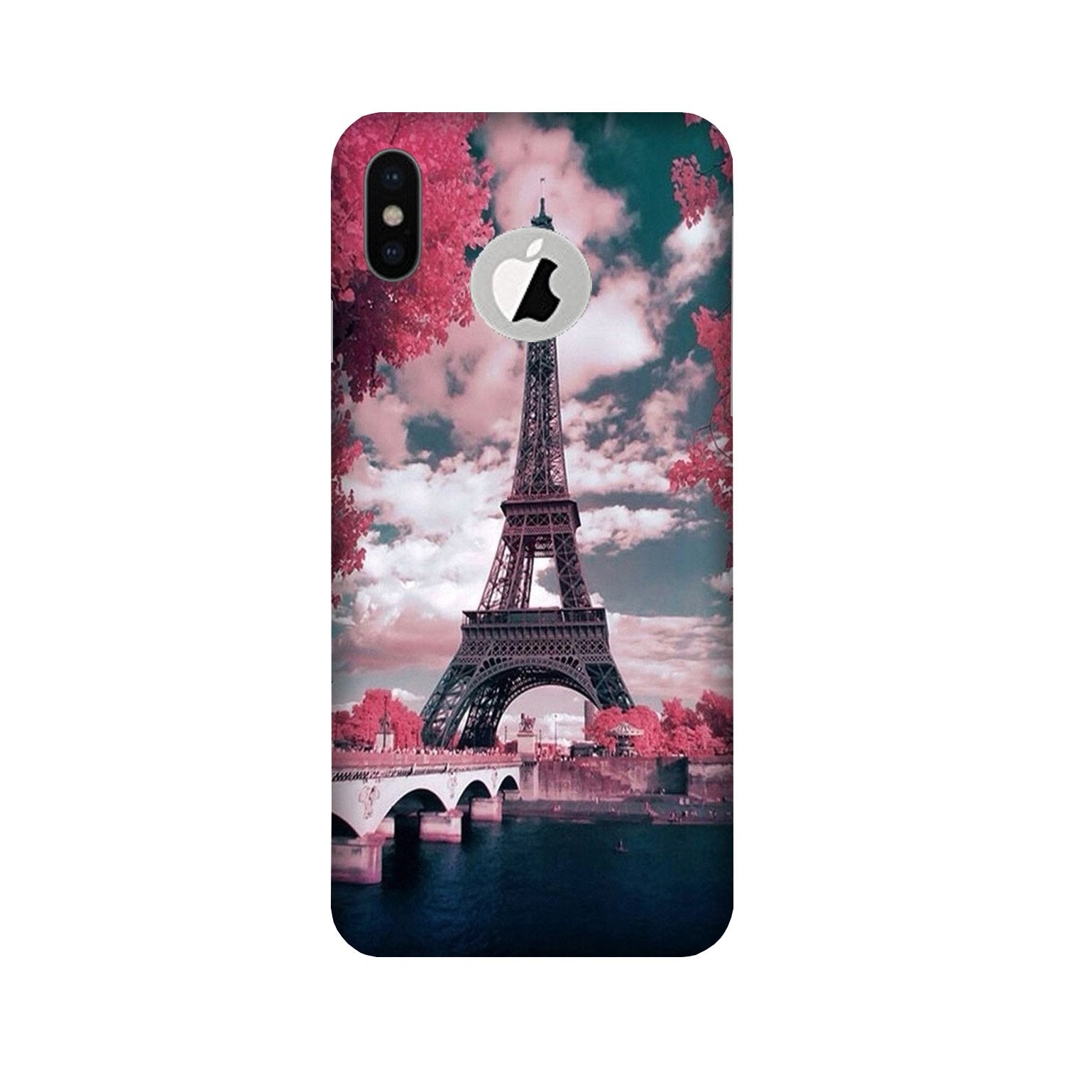 Eiffel Tower Case for iPhone Xs logo cut (Design - 101)