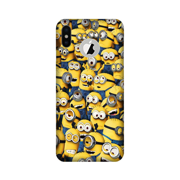 Minions Case for iPhone Xs logo cut   (Design - 126)