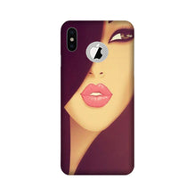 Girlish Mobile Back Case for iPhone Xs logo cut   (Design - 130)