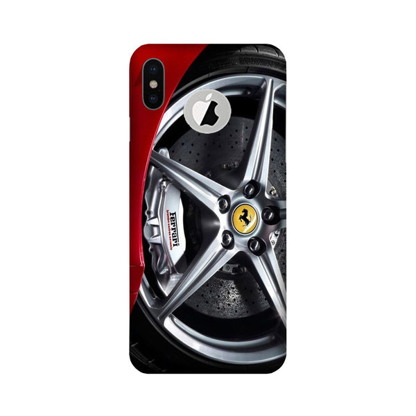 Ferari  Case for iPhone Xs logo cut   (Design - 133)