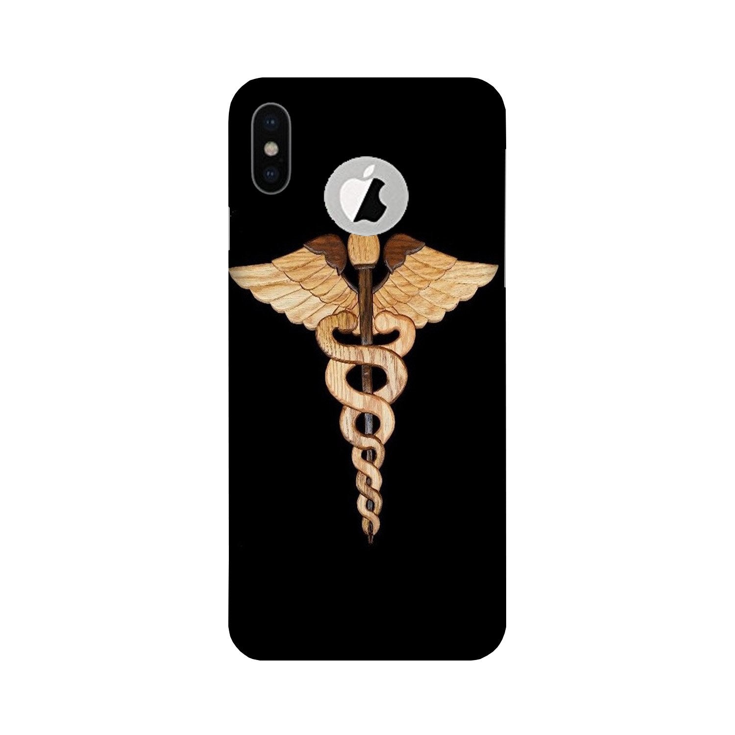 Doctor Logo Case for iPhone Xs logo cut (Design - 134)