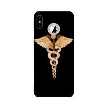 Doctor Logo Mobile Back Case for iPhone Xs logo cut   (Design - 134)