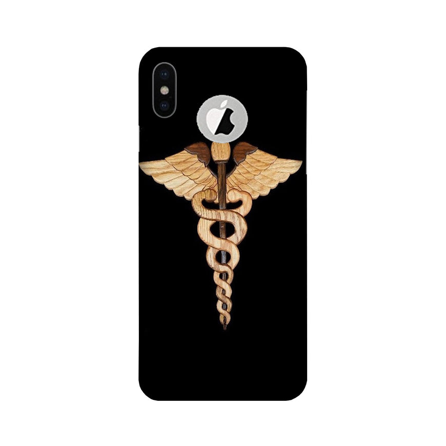 Doctor Logo Case for iPhone Xs logo cut   (Design - 134)