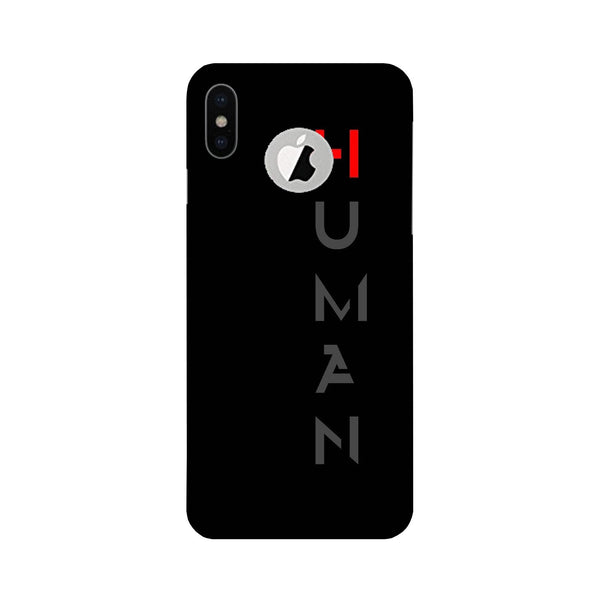 Human Case for iPhone Xs logo cut   (Design - 141)