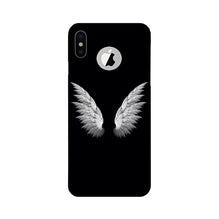 Angel Mobile Back Case for iPhone Xs logo cut   (Design - 142)