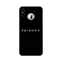 Friends Mobile Back Case for iPhone Xs logo cut   (Design - 143)
